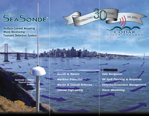 SeaSonde 30th Anniversary Exhibit Graphics - 3 panel